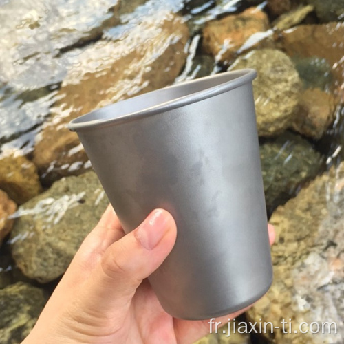 Tasse à bière en titane 350 m 450 ml avec logo personnalisé